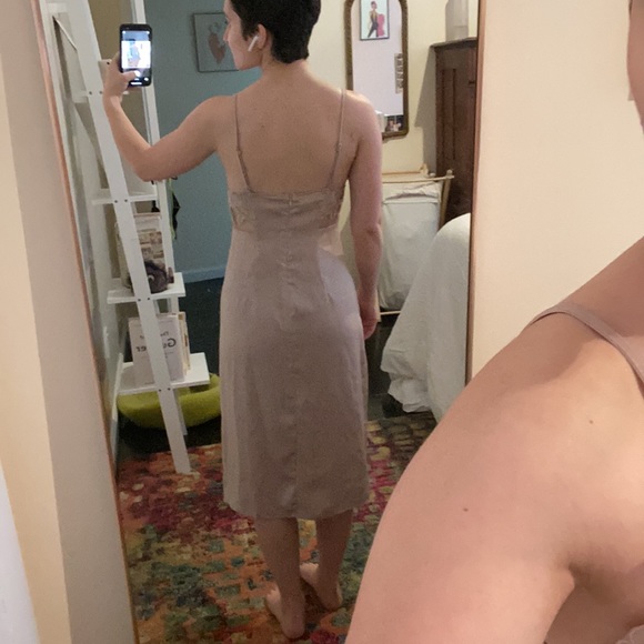 Honey Punch Embroidered Slip Dress with Slit - Picture 6 of 14